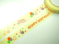 Washi Tape happy birthday 15mm