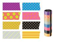 Washi Tape Neon Pattern Mix 8er Set 15mm