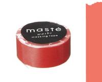 Washi Tape solid neon red 15mm