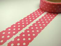 Washi Tape spot dark pink 15mm