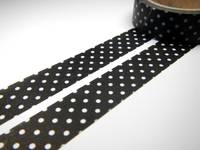 Washi Tape pin dots black 15mm