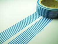 Washi Tape lines blue 15mm