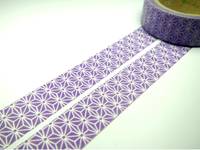 Washi Tape asanoha small purple 15mm