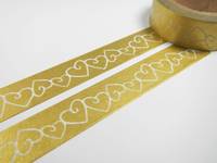 Washi Tape golden hearts 15mm
