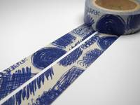 Washi Tape scribble 15mm