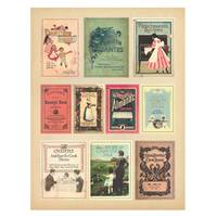Sticker Vintage Book Cover Sticker Vintage Book Cover