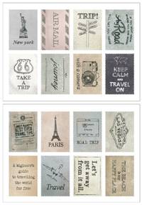 Stamp Sticker Travel Stamp Sticker Travel