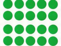 Aufkleber Punkte grün 80pcs