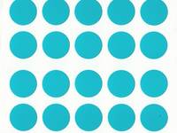 Aufkleber Punkte türkis 80pcs Aufkleber Punkte türkis 80pcs