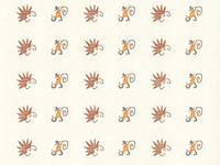 small seal Sun and Moon 54pcs small seal Sun and Moon 54pcs