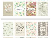 Stamp Sticker Flower pattern Stamp Sticker Flower pattern