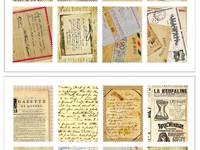Stamp Sticker Vintage letter Stamp Sticker Vintage letter