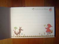 Mini letter pad - mini Schreibblock Rotkäppchen Mini letter pad - mini Schreibblock Rotkäppchen