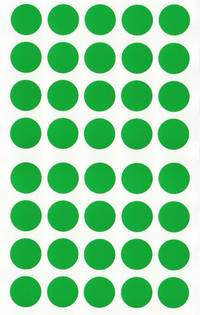 Aufkleber Punkte grün 80pcs