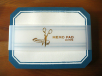 Scrapholic Label-type memo pad blue 80pcs