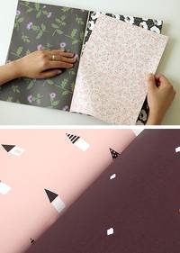 Wrapping paper book