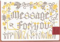 Letterpress folio card M. message