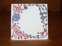 Letterpress folio card S. sandy beach Letterpress folio card S. sandy beach