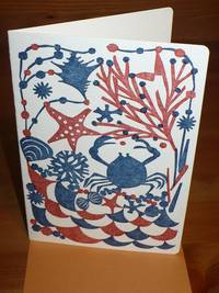 Letterpress folio card M. sandy beach Letterpress folio card M. sandy beach