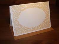 Letterpress folio card M. small flower Letterpress folio card M. small flower