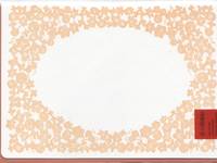 Letterpress folio card M. small flower Letterpress folio card M. small flower