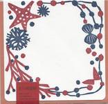 Letterpress folio card S. sandy beach Letterpress folio card S. sandy beach