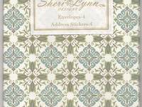 Sheri Lynn envelope blue arabesque Sheri Lynn envelope blue arabesque