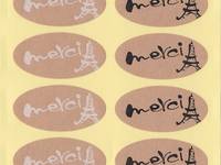 Aufkleber merci 12pcs Aufkleber merci 12pcs