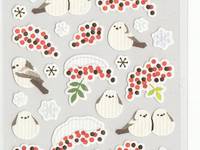 Aufkleber Vogel & Beere Aufkleber Vogel & Beere