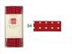 Schrägband Punkte cherry red Leinen 11mm Schrägband Punkte cherry red Leinen 11mm
