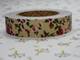 Fabric Tape antique flower ivory 15mm