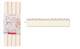 Schrägband Picot creme rosa (Strick) 11mm Schrägband Picot creme rosa (Strick) 11mm