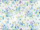 Fluffy flower blue double gauze