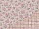 beidseitig Blümchen - karo rosa beidseitig Blümchen - karo rosa