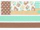 Washi Tape Collage brown 3er Set 25mm+10mm Washi Tape Collage brown 3er Set 25mm+10mm