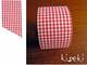 Masking Tape textil Baumwolle checked Red 30mm Masking Tape textil Baumwolle checked Red 30mm