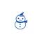 Ministempel Schneemann