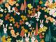Neighboring Woods - Rabbit & Fox - Pine Green Neighboring Woods - Rabbit & Fox - Pine Green
