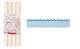 Schrägband Picot hellblau blau (Strick) 11mm Schrägband Picot hellblau blau (Strick) 11mm