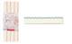 Schrägband Picot creme blau (Strick) 11mm Schrägband Picot creme blau (Strick) 11mm