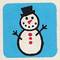 Stempel Schneemann