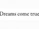 Stempel Dreams come true Stempel Dreams come true
