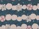 Wachstuch Border Flower blue (Canvas) Wachstuch Border Flower blue (Canvas)