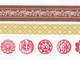 Washi Tape Button brown 3er Set 10+15+20mm