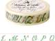 Washi Tape Flower Alphabets 15mm