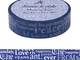 Washi Tape Font Layers Navy 15mm