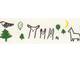 Washi Tape forest black 18mm Washi Tape forest black 18mm