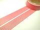 Washi Tape lines red 15mm