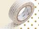 Washi Tape pin dots gold 15mm