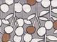 Wachstuch Cherry Tree gray Wachstuch Cherry Tree gray